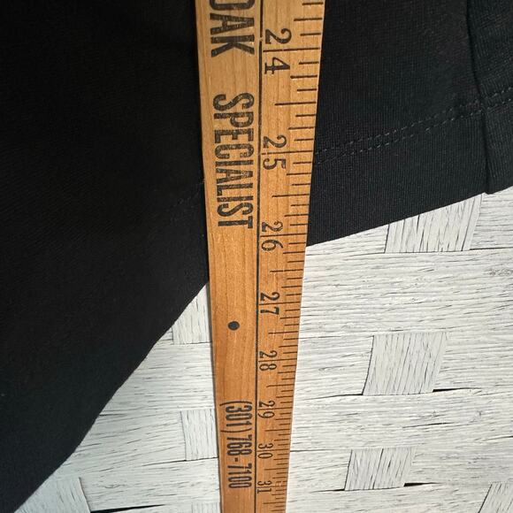 Rafaella open waterfall front cardigan jacket black foe leather sleeves plus siz - Picture 8 of 10